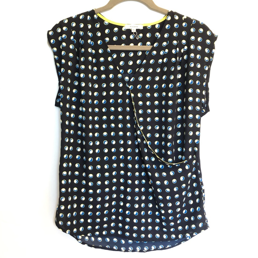 NEW Pleione Drape Pattern Top, XS